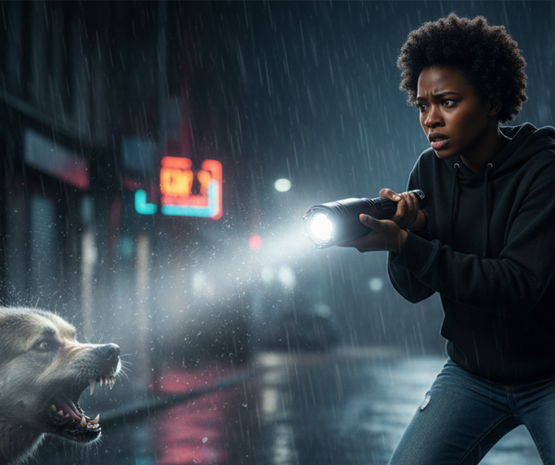 1203 High Voltage LED Defense Tool Black